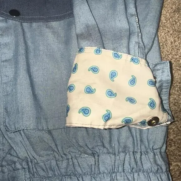 Back To The Future Marty McFly Halloween Costume Jacket L Snap Button Front - Picture 2 of 6